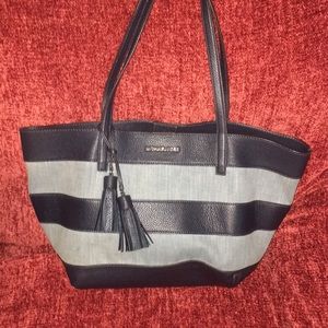 Denim and navy MK purse